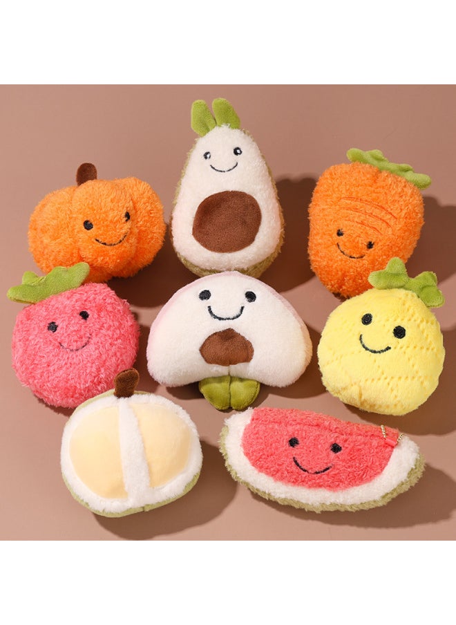 Creative Vegetable Fruit Plant Funny Plush Toy Pendant Bag Decoration Keychain Doll Doll Machine Doll-Color:Sydney Coin Purse-Height:Bulk