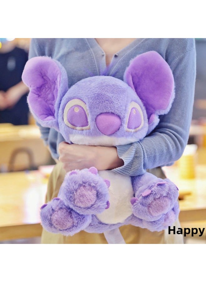 Purple Stitch Doll Large Plush Toy Taro Color Stitch Doll Rag Doll Birthday Girl-Color:Purple Stitch-Height:80cm