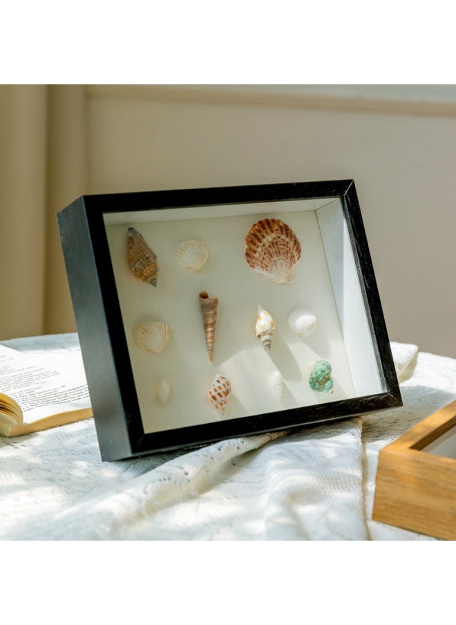 Three-dimensional Hollow Frame Framed 3cm5cm Dried Flower Gift Specimen Diy Photo Frame Display Frame 8 Inch 10 Inch A4-Colour:7inch Table Setting [can Hold 12.7* 17.8cm ]-white Hollow 3cm + Free Cardboard