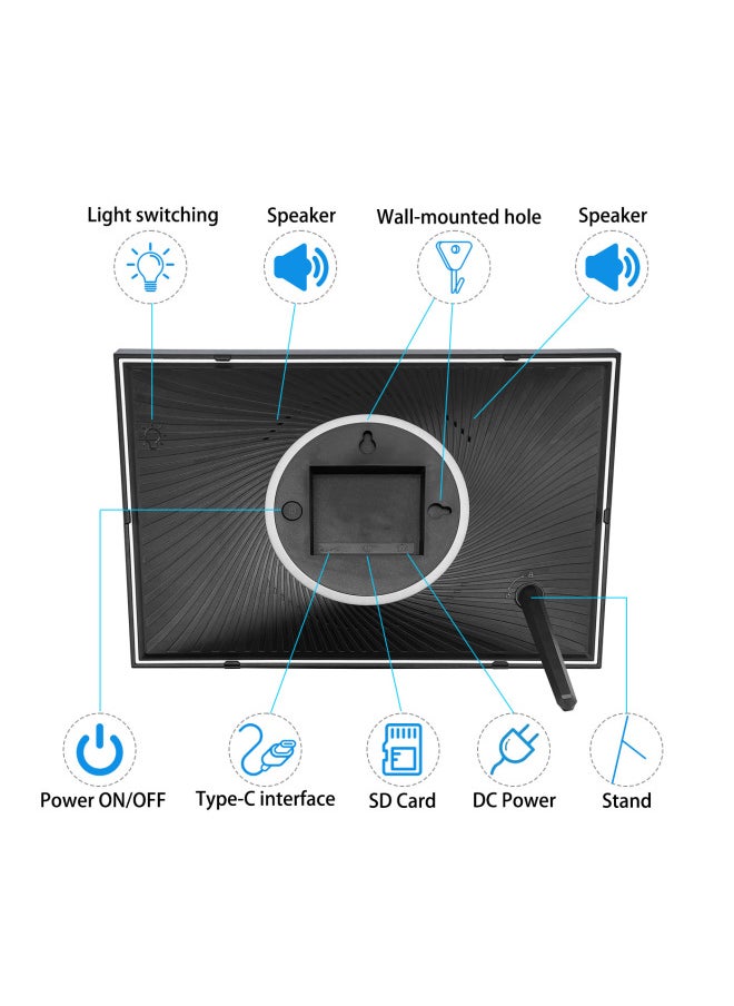 AiMOR10.1 Inch IPS Touch Screen LED Light Wifi Photo Frameo HD Digital Photo Frame-Color:10inch AiMOR-white-32GB-resolution1280*800ips