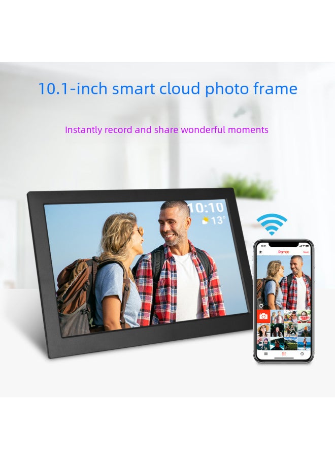 10.1-inch Frameo Cloud Digital Photo Frame Smart Wifi Full Screen Touch App Push Electronic Album-Color:White