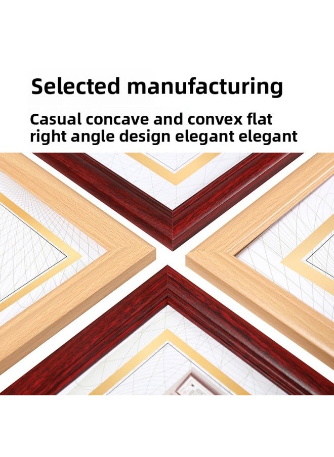 The Original Copy Of The Business License Framework For Yujia Is A Protective Cover With Wall A3 Certificate Cabinet Bulletin Board A4 Food Hygiene License-Color:A4 Business License [sub-frame] (29.7*21) Can Be Hung Horizontally And Vertically - Silver [imitation Wood Plastic]