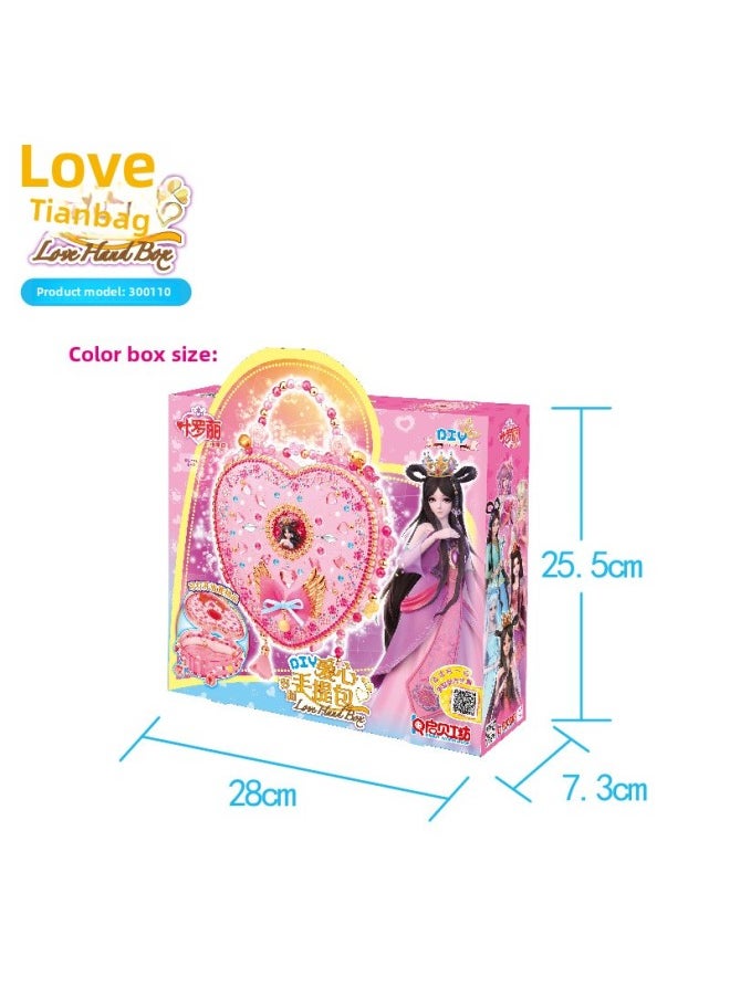 Ye Luoli Love Handbag Ice Princess Satchel Backpack Girls Creative Handmade Toys-Color:Fairy Handbag-Lori