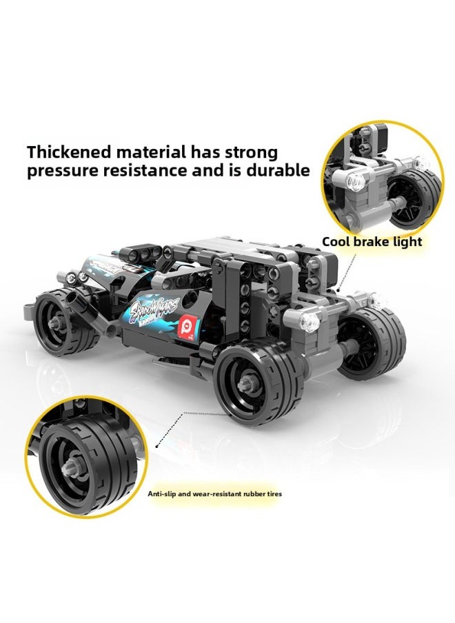 Children's Day Primary School Gift Toy Points Exchange Gift Small Particles Assembled Building Block Car Educational Toys-Color:Polar Racing-Specifications:Portable Gift Box]