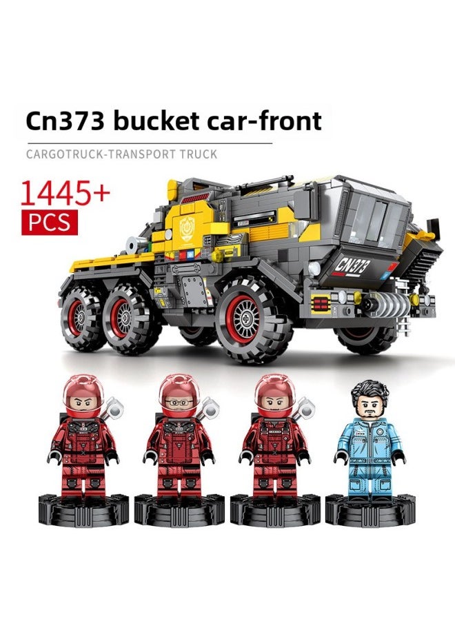 Compatible With Lego Bricks Wandering Earth Series Box-type Carrying Vehicle Personnel Carrier Engineering Vehicle Assembling Small Particle Building Blocks-Color:107504 Carabiner Shower