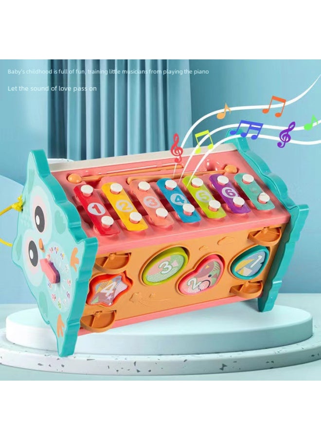 Multi-functional Children's Hamster Toy Puzzle 1-3 Years Old Baby Parent-child Interaction Beating Fishing Early Education-Color:Medium Hamster-Green
