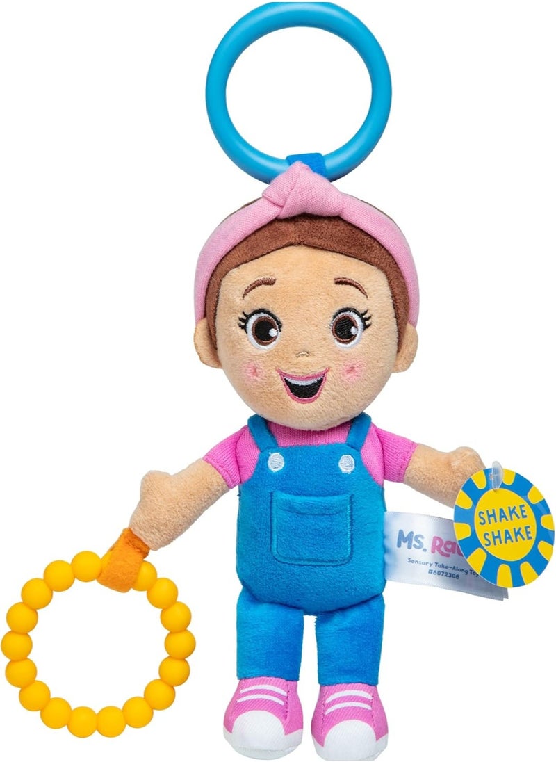 Official Sensory Take-Along Toy, Baby Swing & Baby Stroller Teething Toys with Rattle & Clip, Toddler Toys for Girls & Boys for Ages 0-1+