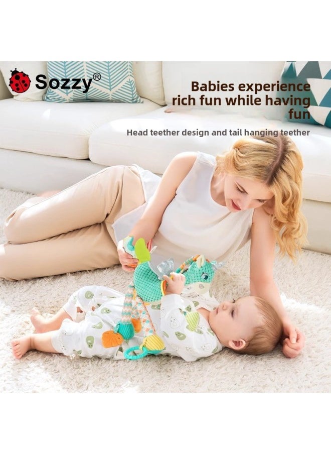 Unicorn Baby Stroller Toy Pendant Bed Bell Bell Safety Seat 1 Year Old Baby Car Giraffe Car Hanger-Color:Giraffe Car Hanger [purple]