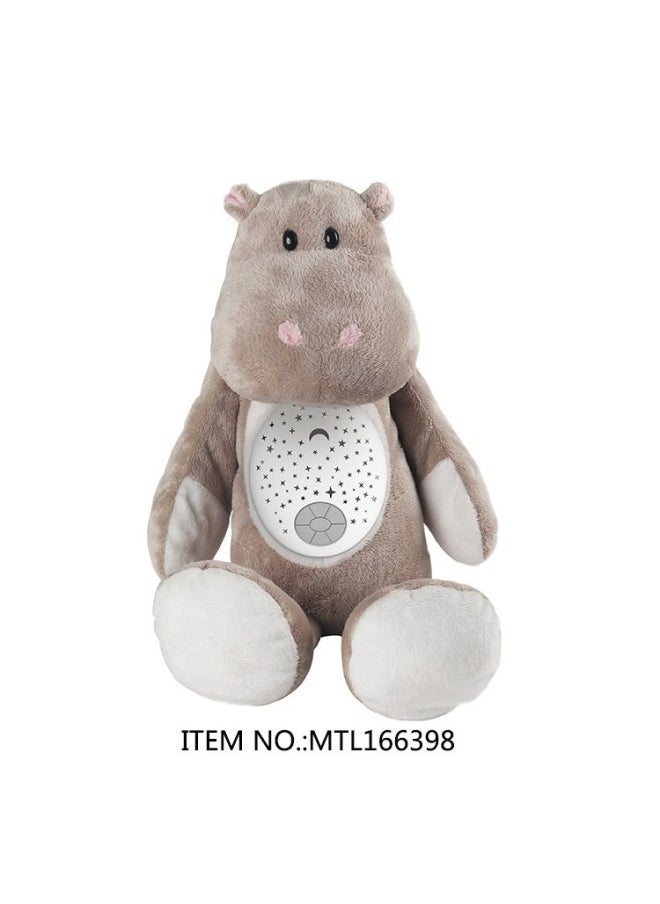 Toddler Sleep Instrument Doll Baby Soothing Artifact To Sleep Music Light Doll Plush Toy-Color:Soothing Floodlight