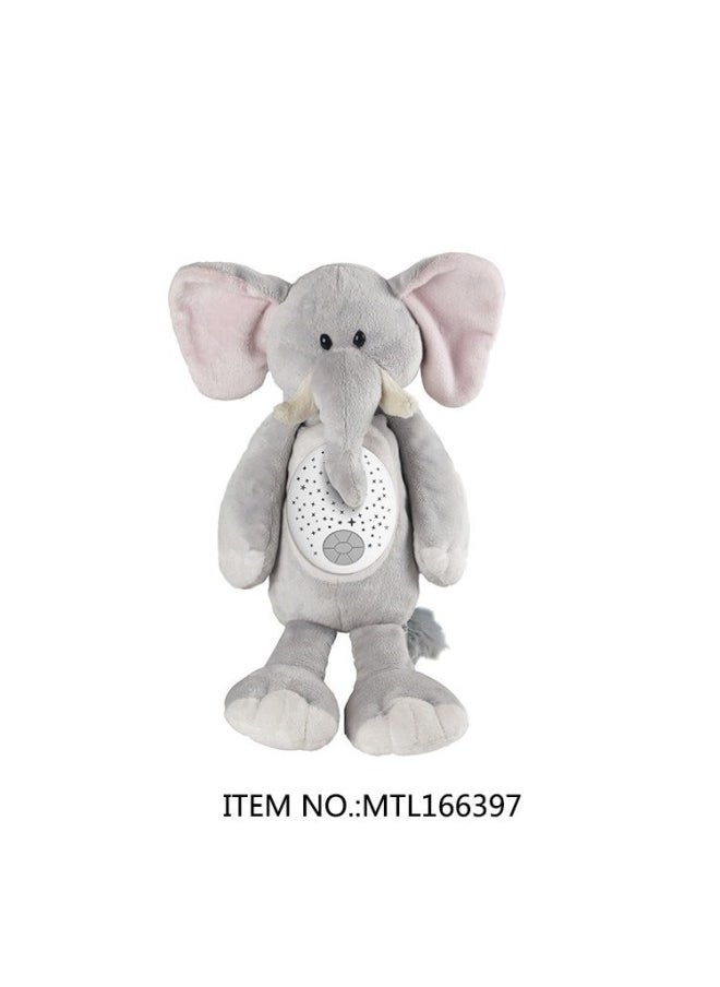 Toddler Sleep Instrument Doll Baby Soothing Artifact To Sleep Music Light Doll Plush Toy-Color:Soothing Floodlight