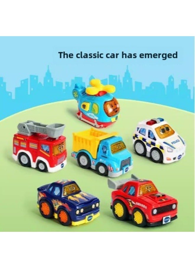 Vtech/weiyida 23 Track Car Police Car Fire Truck Aircraft Crossing Children's Toy Boy-Color:80- 565418 Ambulance