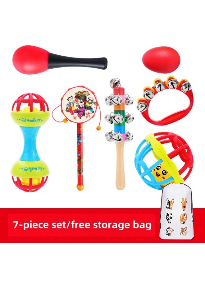 Newborn Children's Early Education Toys Baby Chasing And Grasping Training 2 Months Baby Chasing Listening Hearing Vision Red Ball 0-3-Specifications:[Promotion] Full Set Of 7 Sets Of Training (0-12 Months) 80% Mom Choose