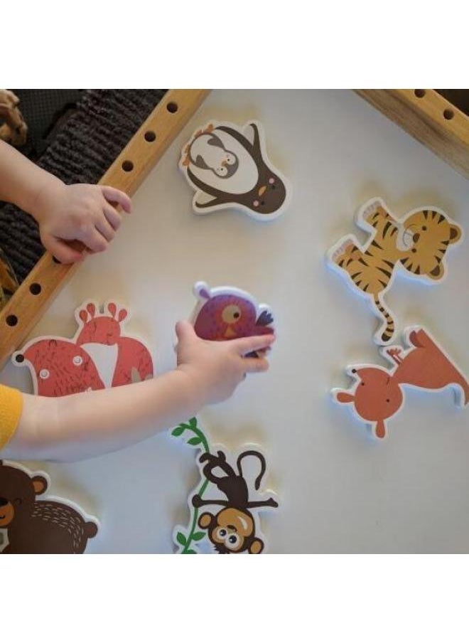 Children's Puzzle Marine Animal Forest Animal Bathroom Bathtub Floating Cognitive Toys-Color:Marine Animals In Color Box-30 Pieces/set