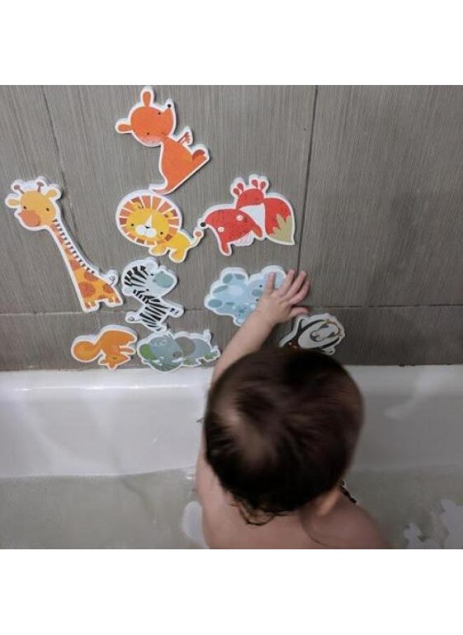 Children's Puzzle Marine Animal Forest Animal Bathroom Bathtub Floating Cognitive Toys-Color:Marine Animals In Color Box-30 Pieces/set