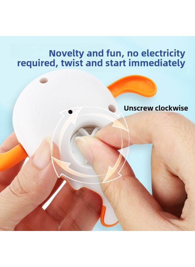 Baby Clockwork Whale Chain Swimming Crab Bathroom Magnetic Fishing Fish Set Children Bathing Toy-Color:8028-1(3-piece Set A): Fishing Rod +2 Whales