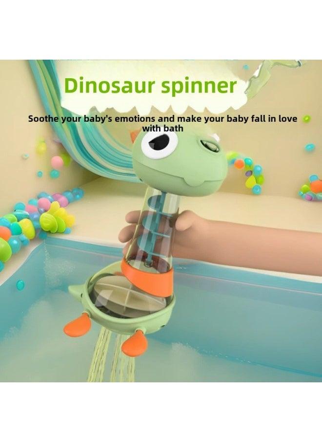 Children's Water Toys Water Spray Dinosaur Turning Music Rotating Shower Children's Bath Toys Wholesale-Specifications:Dinosaur Zhuanzhuanle
