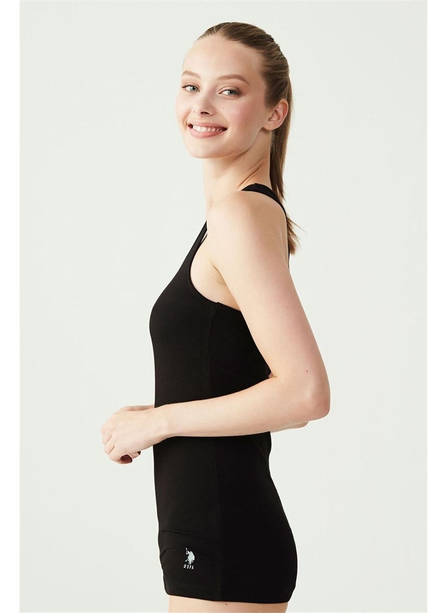 66001 Women's Modal Athlete Undershirt-Black