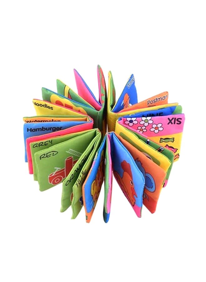 6-Piece Cloth Book Set Digital Printed Filled With Light Soft Filler For Kids 11x10x3cm