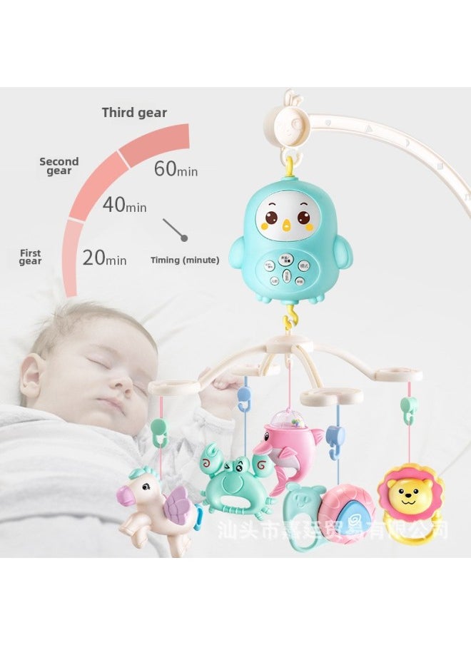 [Buy Charging Version To Send Plane] Newborn Baby Toy Remote Control Rotating Music Bedside Bell Gift Box Rattle-Specifications:[Fresh Green] Top With Charging To Send Dual Remote Control Aircraft Ball Mobile Phone
