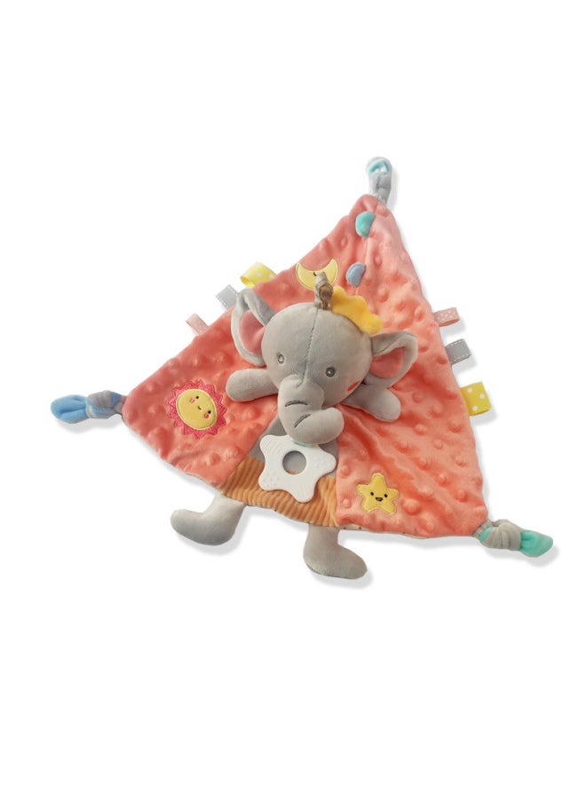 Baby Toy 0-1 Years Old Ammolation Towel Baby Sleeping Doll Entrance Comfort Doll Baby Toy Rattle-Colour:Triangle Scarf Rabbit