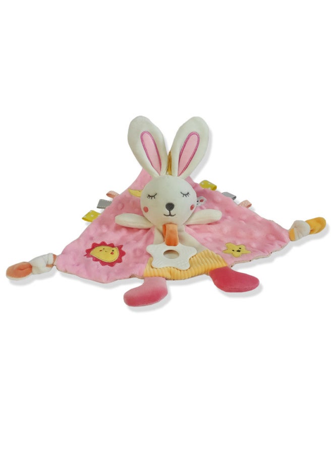 Baby Toy 0-1 Years Old Ammolation Towel Baby Sleeping Doll Entrance Comfort Doll Baby Toy Rattle-Colour:Triangle Scarf Rabbit