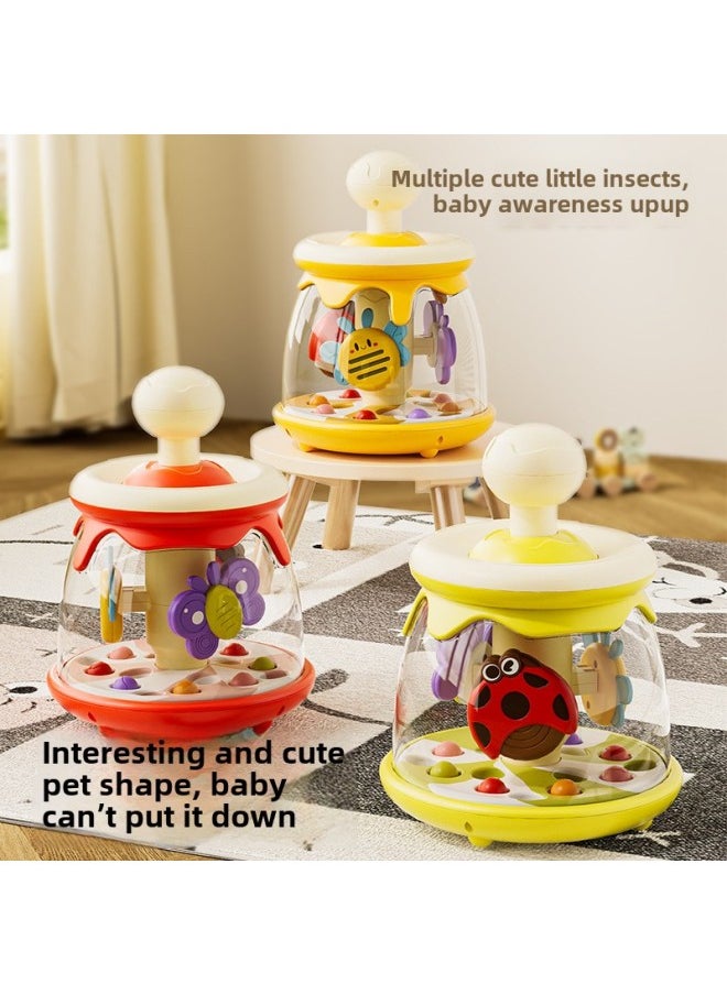 Baby Rattle Toys 0-1 Years Old Baby Press Merry-go-round To Coax Baby Artifact For More Than 6 Months-Color:Green Pine Green  Gift Box + Hand Catching Ball