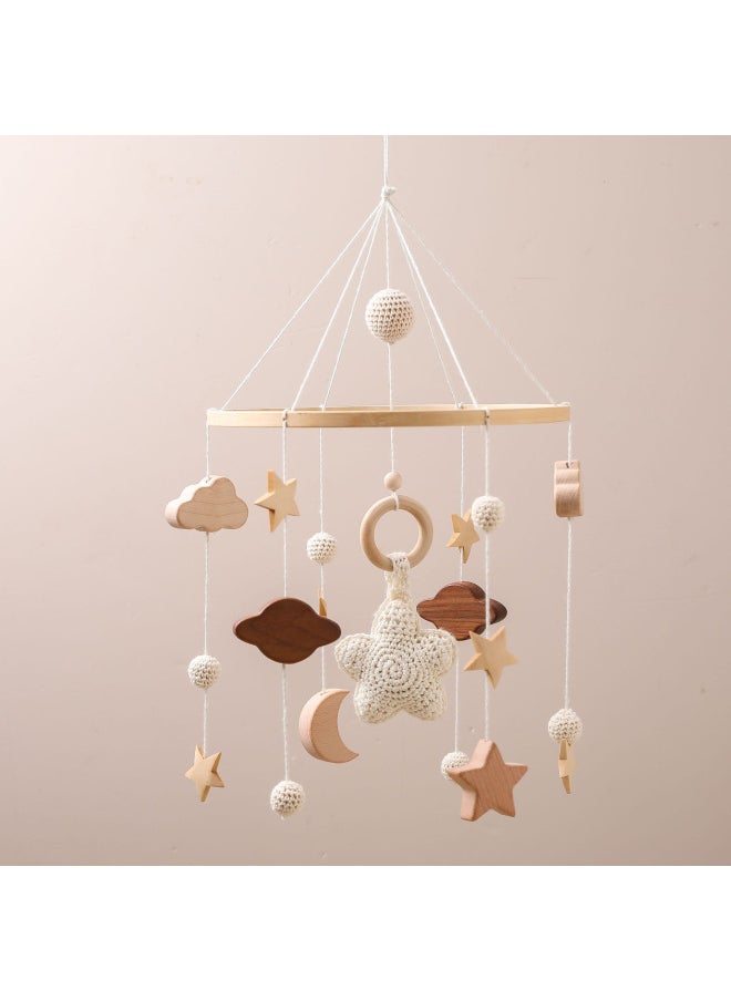 Hot Children's Bed Bell Hanging Ornaments Baby Crib Stroller Coax Sleep Soothing Rattle Bed Bell Toy-Colour:Forest Animal Bed Bell