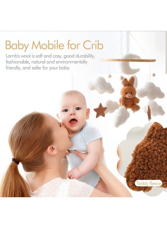 Hot Children's Bed Bell Hanging Ornaments Baby Crib Stroller Coax Sleep Soothing Rattle Bed Bell Toy-Colour:Forest Animal Bed Bell