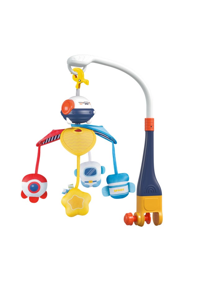 Baby Electric Music Bed Bell Baby Car Cart Hanging Rattle Newborn Early Education Soothing Toys-Colour:Space Pendant/6673