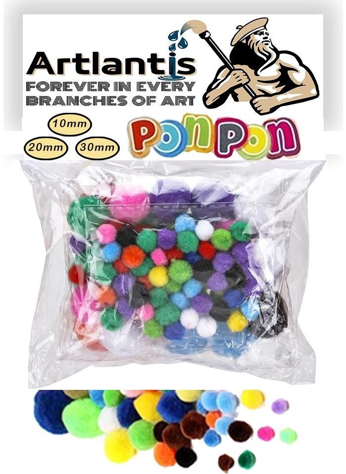 Preschool Activity Set 1 Pack Chenille Pompom Googly Eye Kindergarten and Nursery Set Pom Pom Feather Wire Googly Eye