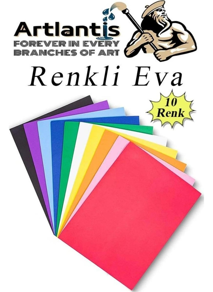 Kindergarten Activity Set 10 Pieces 1 Pack Preschool Development Set Felt Playing Eye Crapon Pompon Craft Paper Background Cardboard Eva