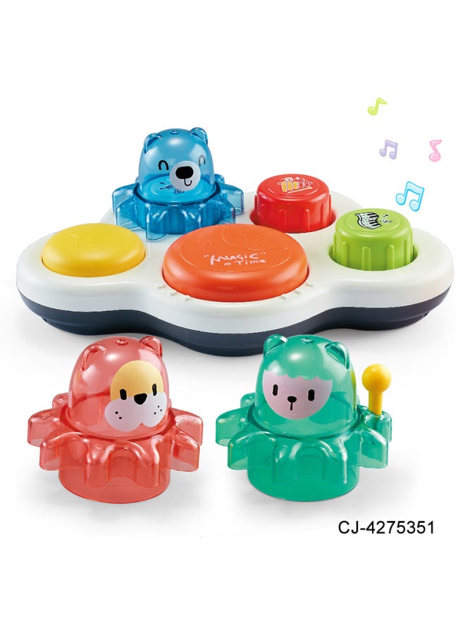 Baby Early Education Hand Clap Drum Multifunctional Sound And Light Baby Educational Enlightenment Music Toy-Color:CJ-4275351