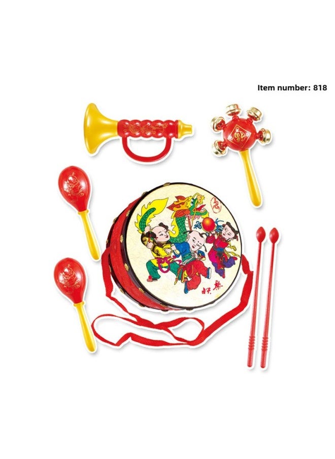 Baby Toys 0-1 Years Old Baby Rattle 0-3-6-12 Months Newborn Baby Hand Rattle Bell Drum Toy-Color:835 (240 PCs In 1 Box)-Specifications:Default