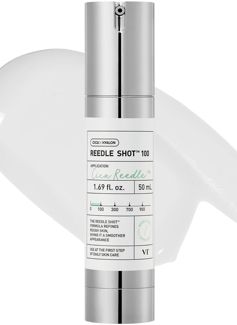 VT Cosmetics Set – Reedle Shot 100 Essence 50ml + Reedle Shot 300 Essence (3x1ml) – Hydrating, Nourishing, and Firming Korean Skincare for All Skin Types