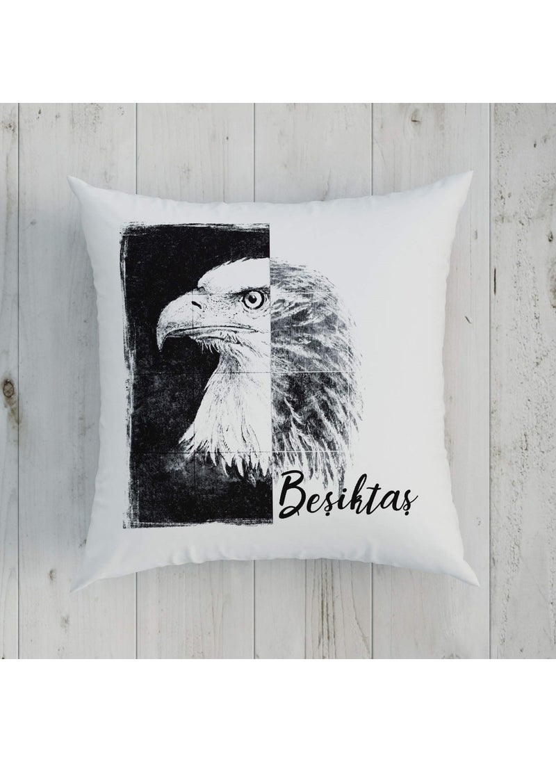 Tac Licensed Beşiktaş Kartal Reversible Throw Pillow 40X40 cm
