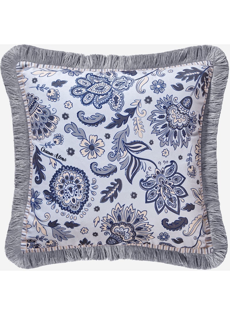 Lily Beige Velvet Decorative Pillow 45X45 Cm