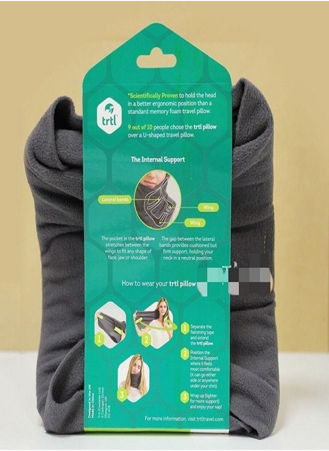Pack Of 1 Neck Support Travel Pillow Fabric