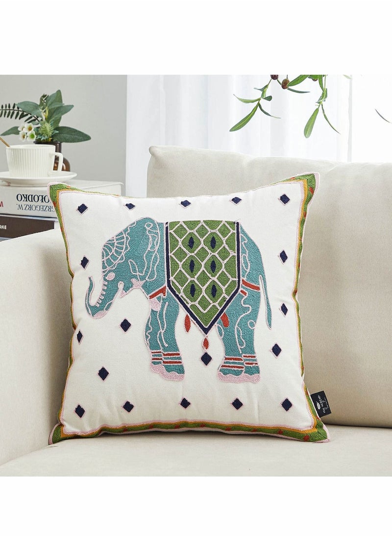 2 Pcs Pillowcase Decorative Embroidered Tassel