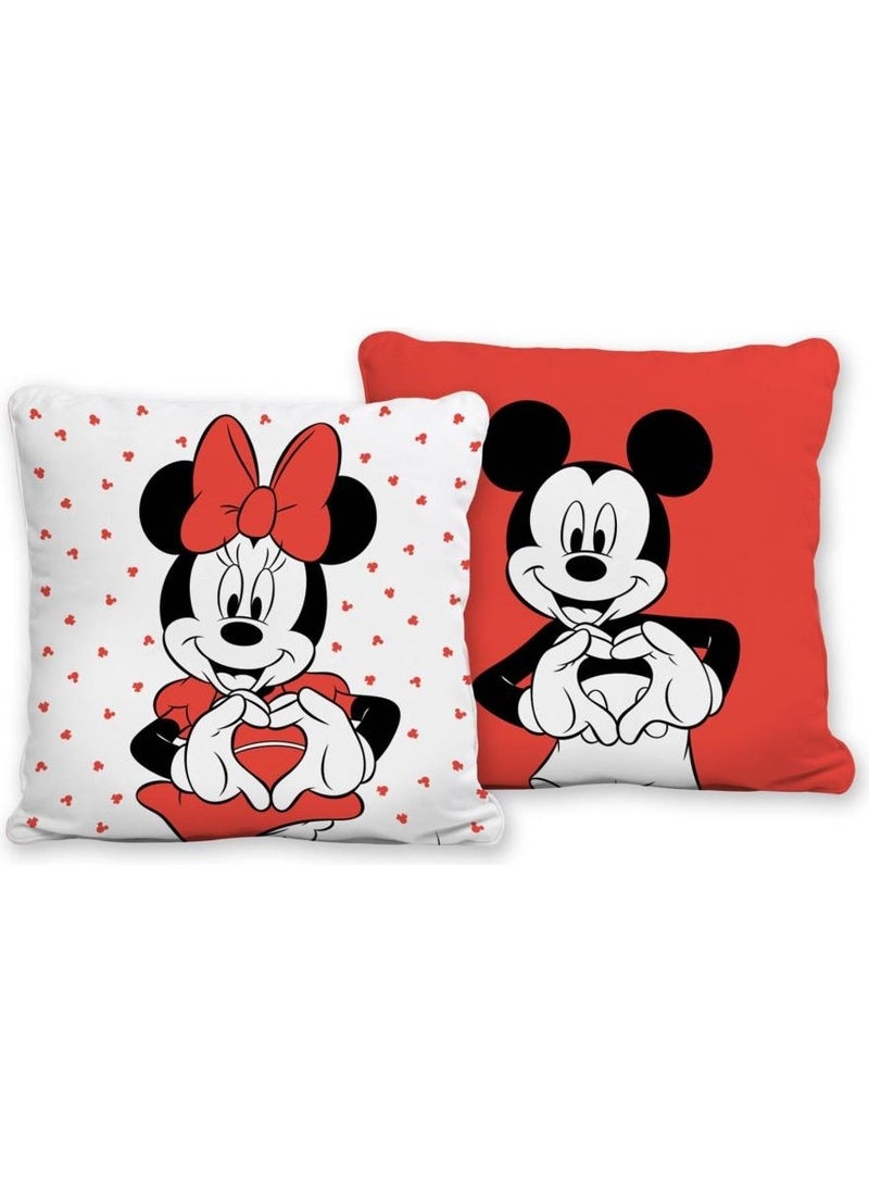 Crown Licensed Cushion Minnie&mickey Lover 40X40