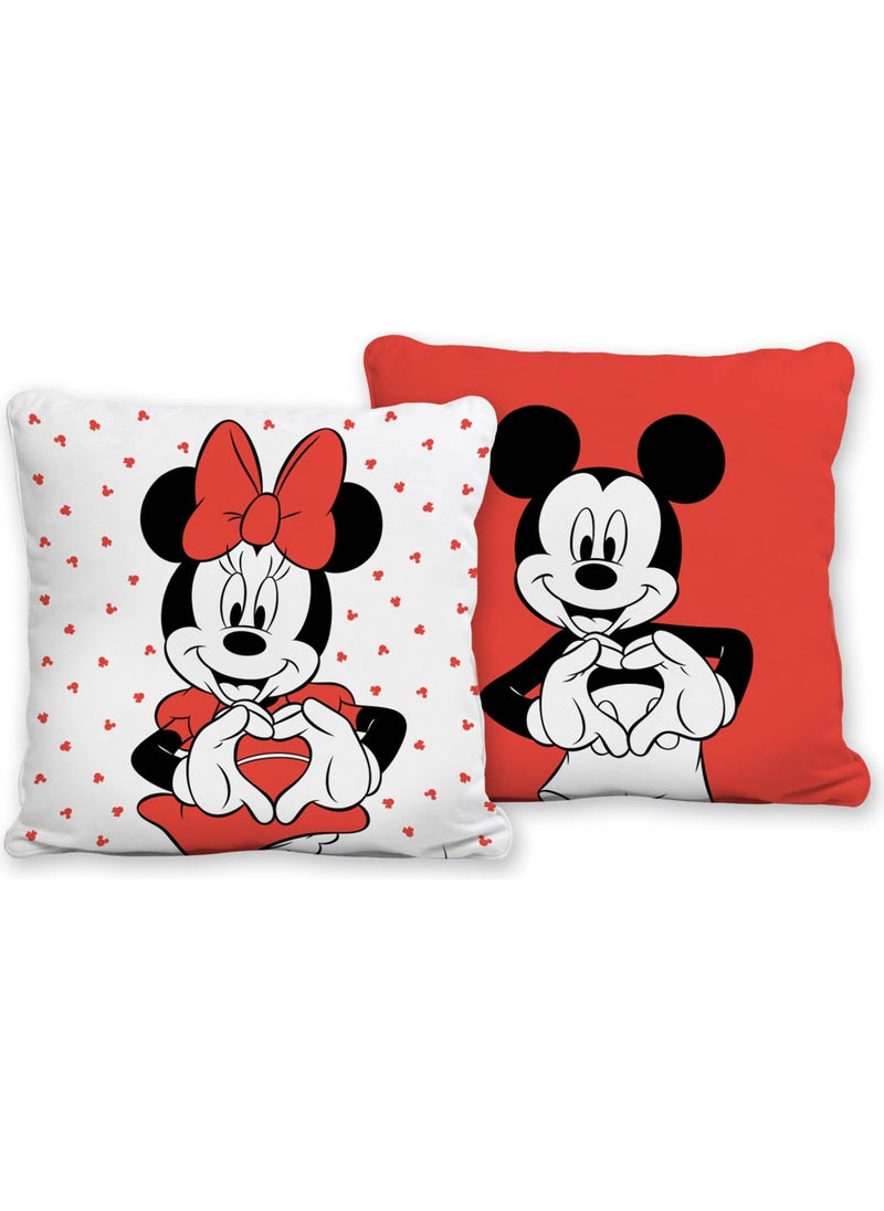 Disney Minnie&mickey Lover Cushion 40 x 40 cm. Patterned Cushion