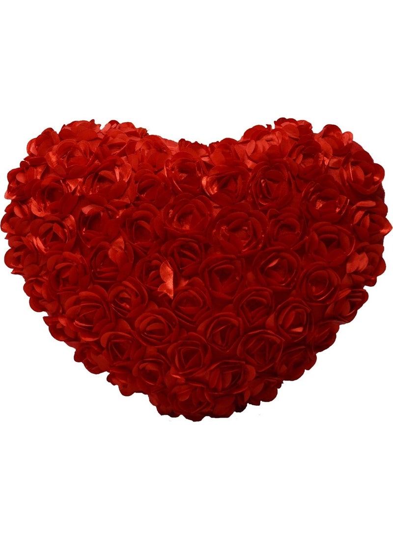 Halley Toy Rose Heart Pillow Plush 40x40 cm