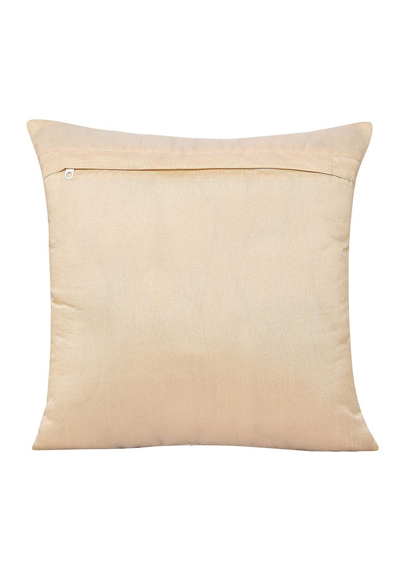 PRINDA Set of 5 Designer Decorative Cotton Canvas Throw Pillow 16 inch by 16 inch Cushion Covers Paisely
