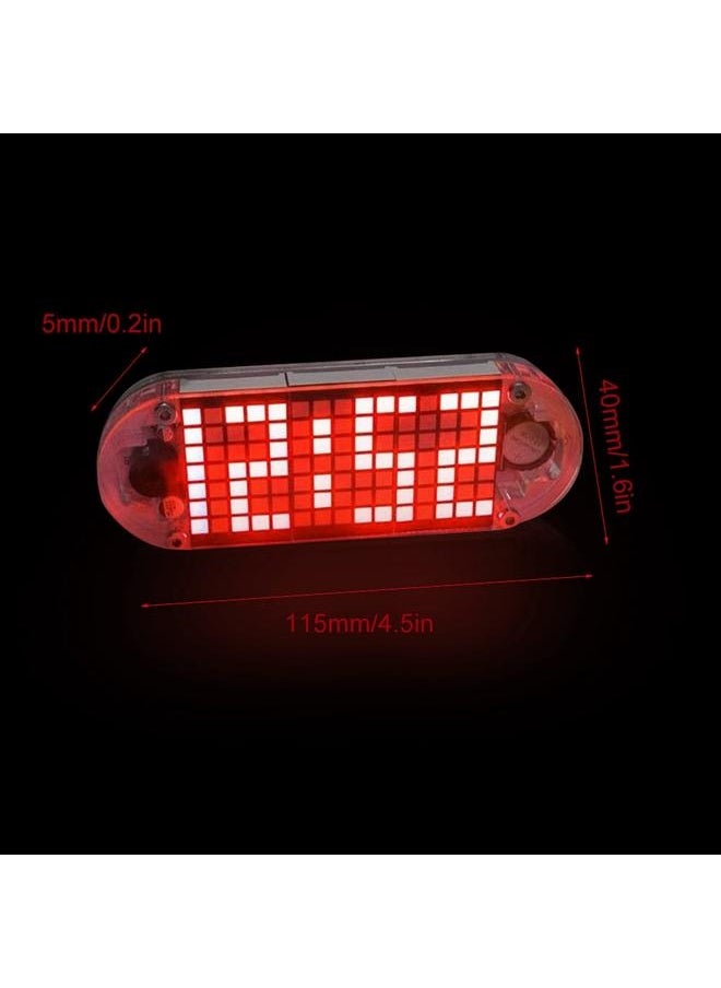 DIY Kit Digital LED Clock Dot Matrix Desk Alarm Clock Time Temperature Date  (Red Light)
