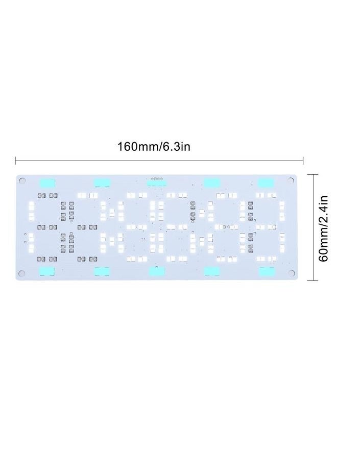 DIY Kit Electronic LED Clock Desk Alarm Clock Time Temperature Date (White Light)