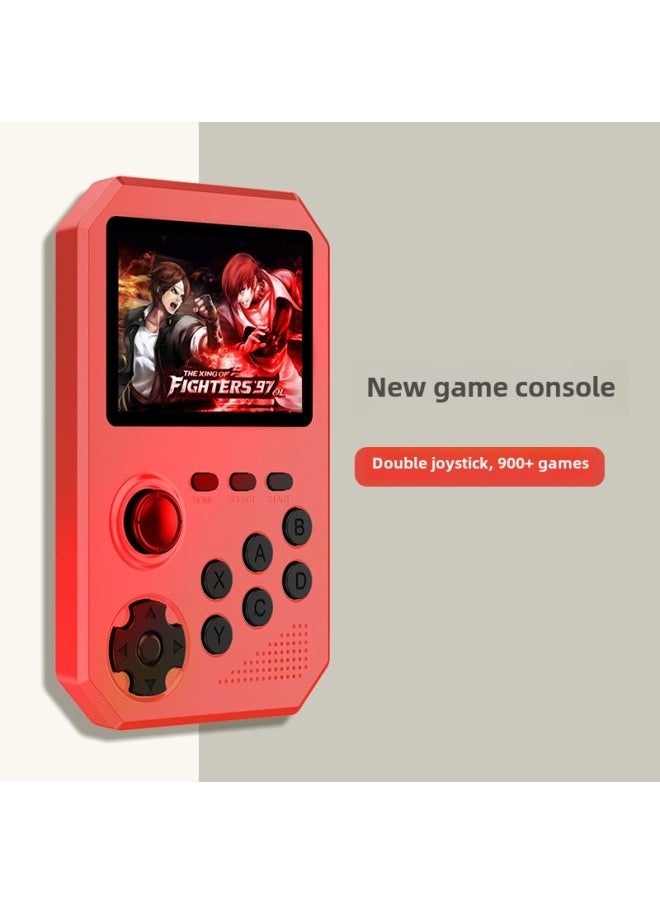 Pocket Sup Game Machine 400 One Retro Nostalgic Fighters M3 Classic Handheld Machine Mini Children Single Double Factory-Model:SUP Single Player 500 Game Red