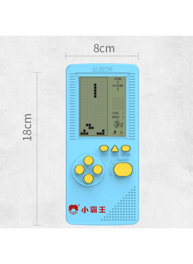 Little Overlord Tetris Handheld Game Machine Children's Portable Large Screen Small Game Machine 4.1 Inch-Product Color:Pink-Model:S35 Backlit