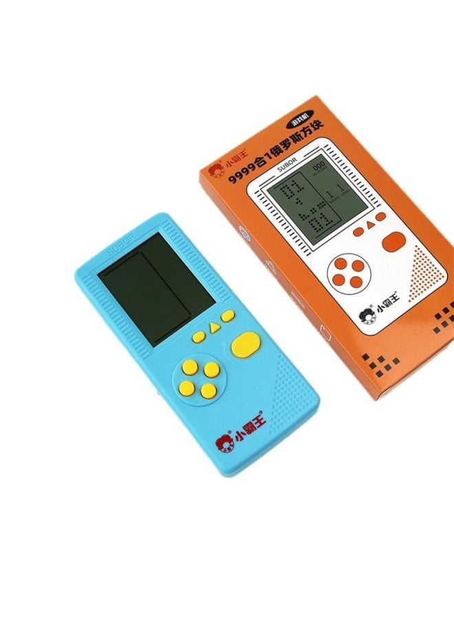 Little Overlord Tetris Handheld Game Machine Children's Portable Large Screen Small Game Machine 4.1 Inch-Product Color:Pink-Model:S35 Backlit