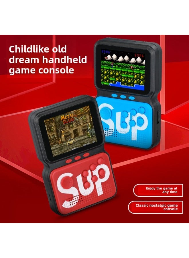 Handheld M3 Retro 80 Arcade Overlord Boy PS1 Handheld 16-bit Classic Retro GBA Arcade Game Machine-Product Color:Red-Model:4G