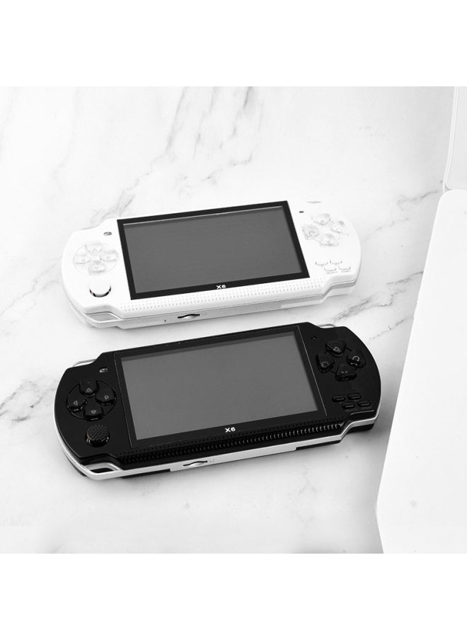 SOURCE 4.3-inch X6 Game Console GBA NES Nostalgic Mini Retro 8G PSP Handheld Game Console-Product Color:White-Model:X6