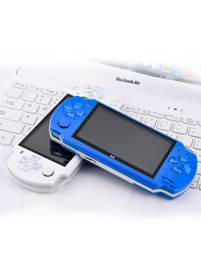 SOURCE 4.3-inch X6 Game Console GBA NES Nostalgic Mini Retro 8G PSP Handheld Game Console-Product Color:White-Model:X6